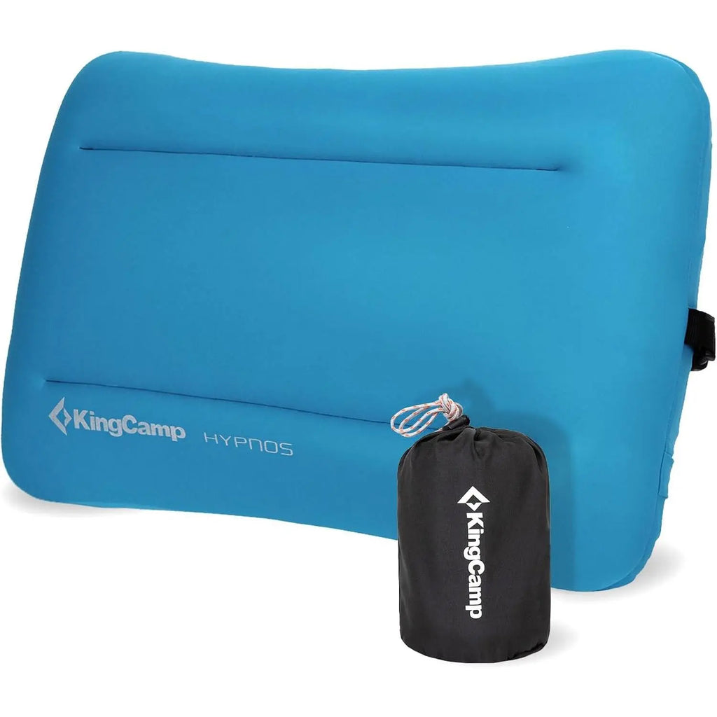 KingCamp Inflatable Camping Pillow, 19.7x11.8" Large Size with Ultra-Soft Washable Foam Cover for Travel Sleep, Home-Like Comfort, Camping, Hiking