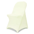 Babenest Stretch Spandex Folding Chair Covers for Wedding, 10PCS White