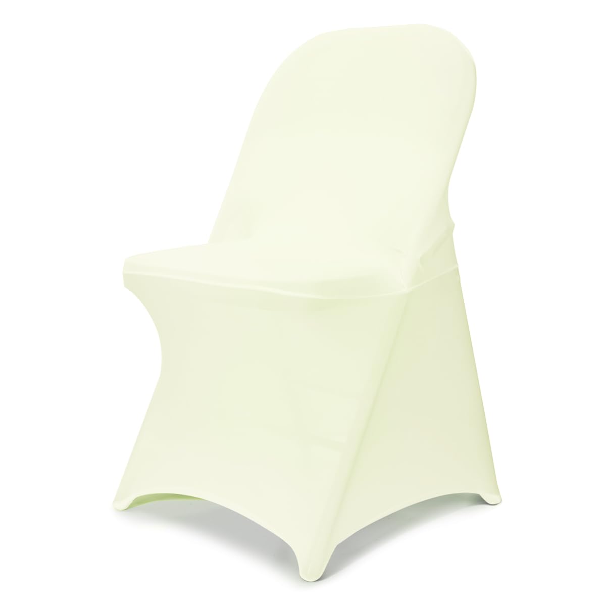Babenest Stretch Spandex Folding Chair Covers for Wedding, 10PCS White