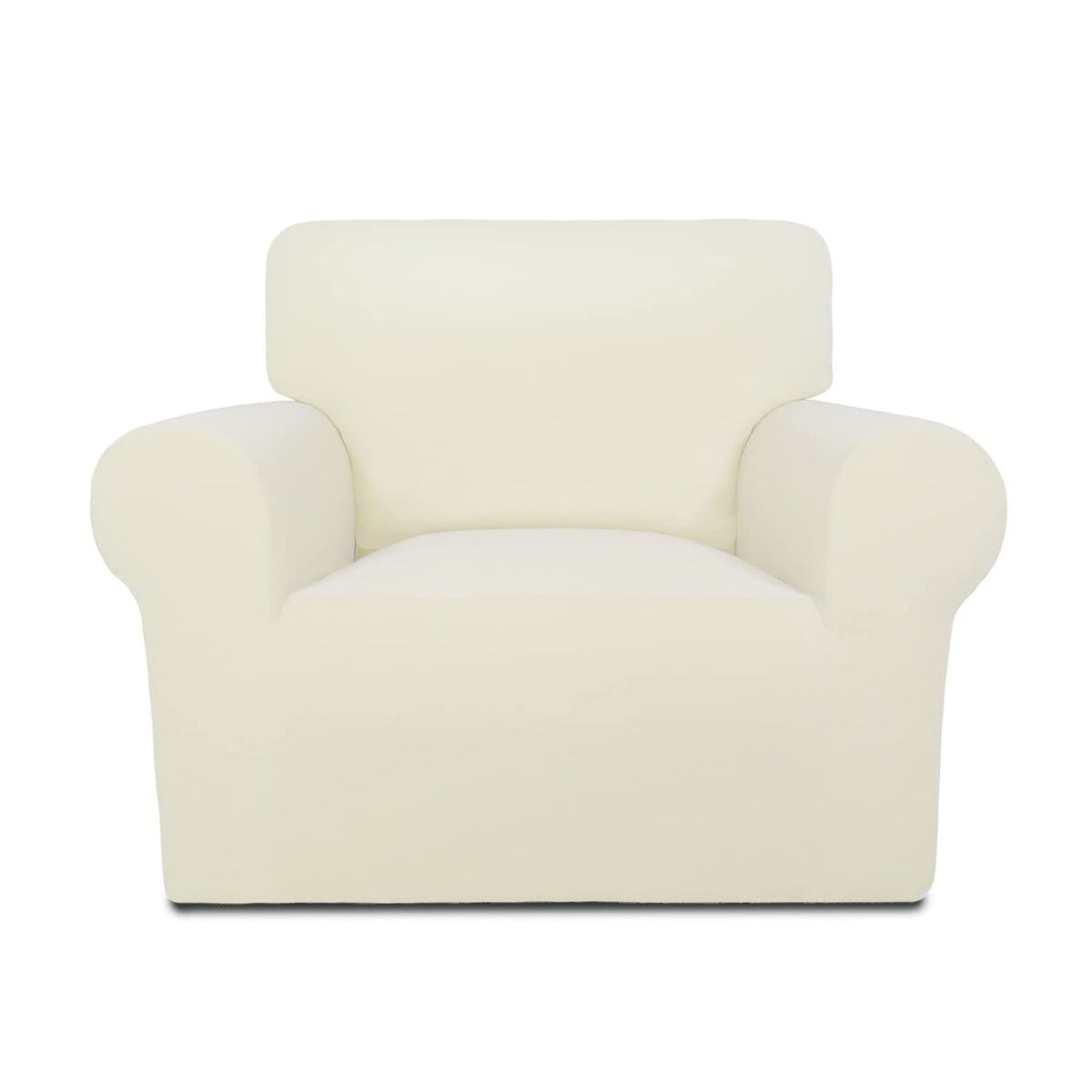 PureFit Super Stretch Chair Covers Fleece Couch Covers for Sofa Dark Gray