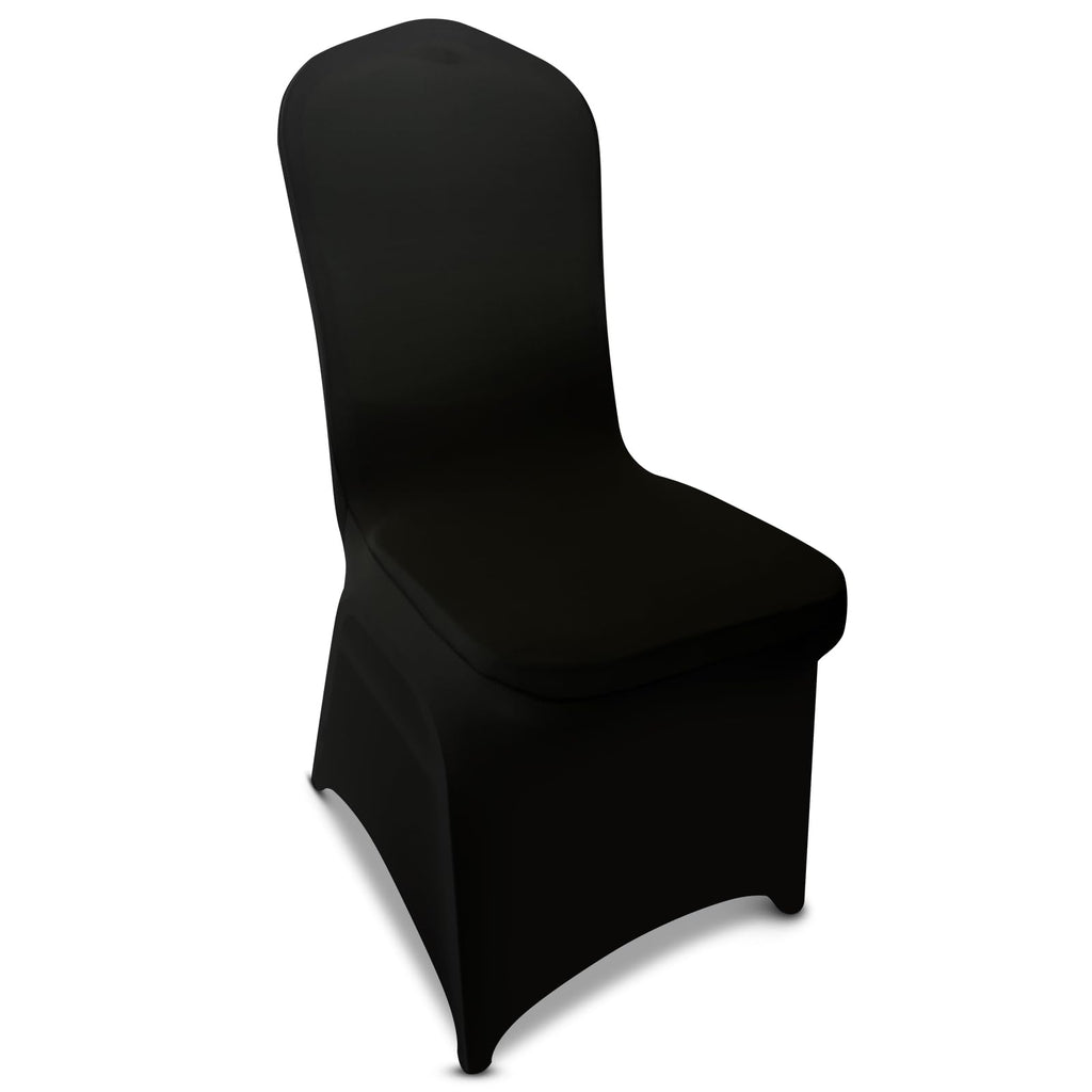 100 Pieces Black Chair Covers - Versatile Stretch Polyester Spandex Dining Chair Slipcovers for Dining, Party, Wedding, Banquet, and More