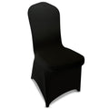 100 Pieces Black Chair Covers - Versatile Stretch Polyester Spandex Dining Chair Slipcovers for Dining, Party, Wedding, Banquet, and More