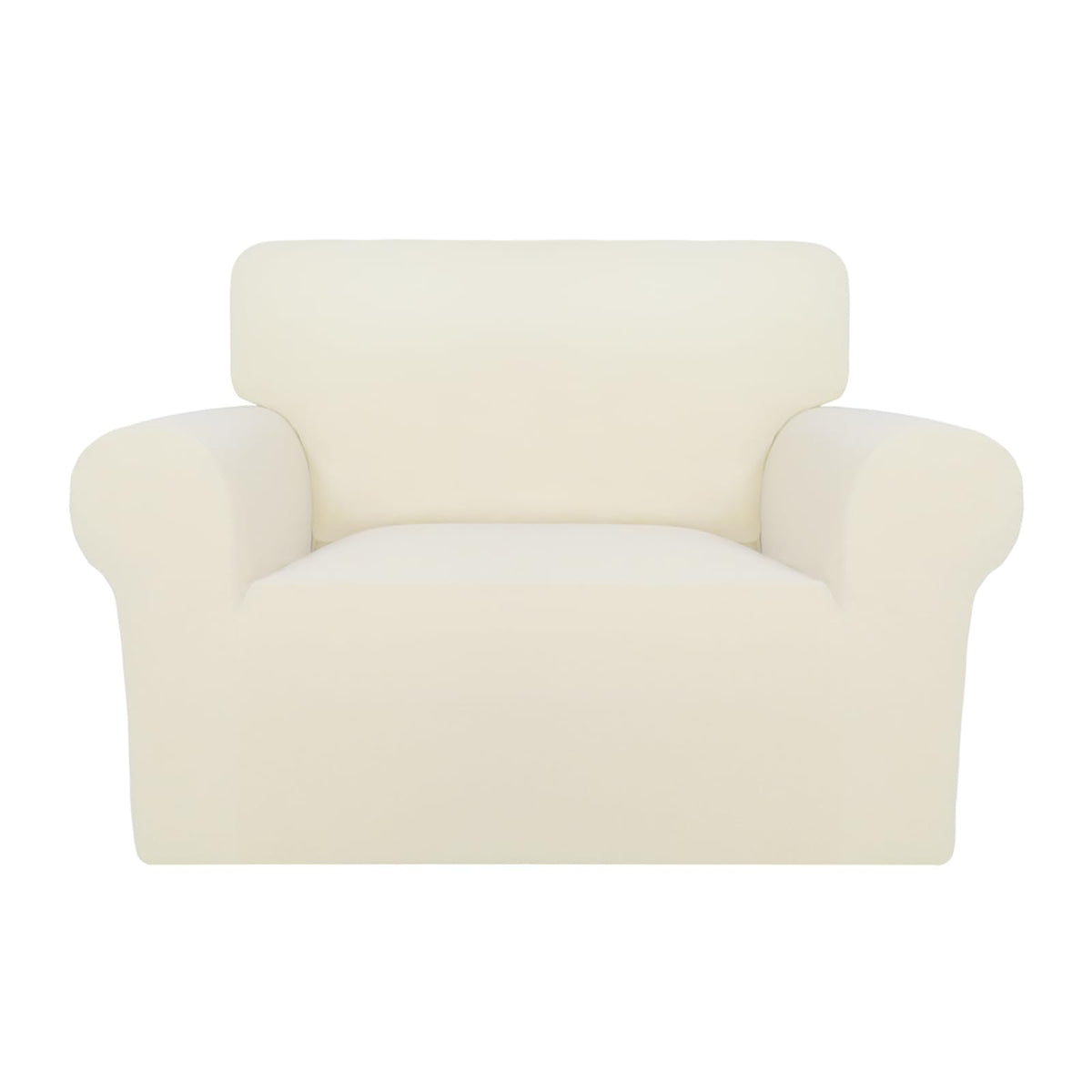 PureFit Super Stretch Chair Covers Fleece Couch Covers for Sofa Dark Gray
