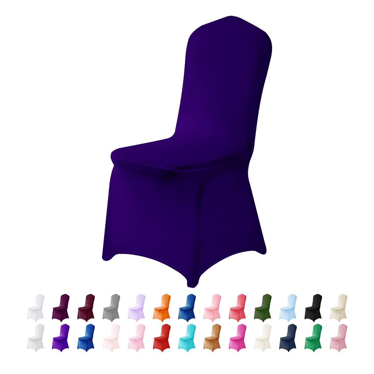 Spandex Chair Cover,25PCS,Chair Covers,Living Room Chair Covers,Removable Chair Cover Washable Protector Stretch Chair Cover for Party, Banquet,Wedding Event,Hotel(White)