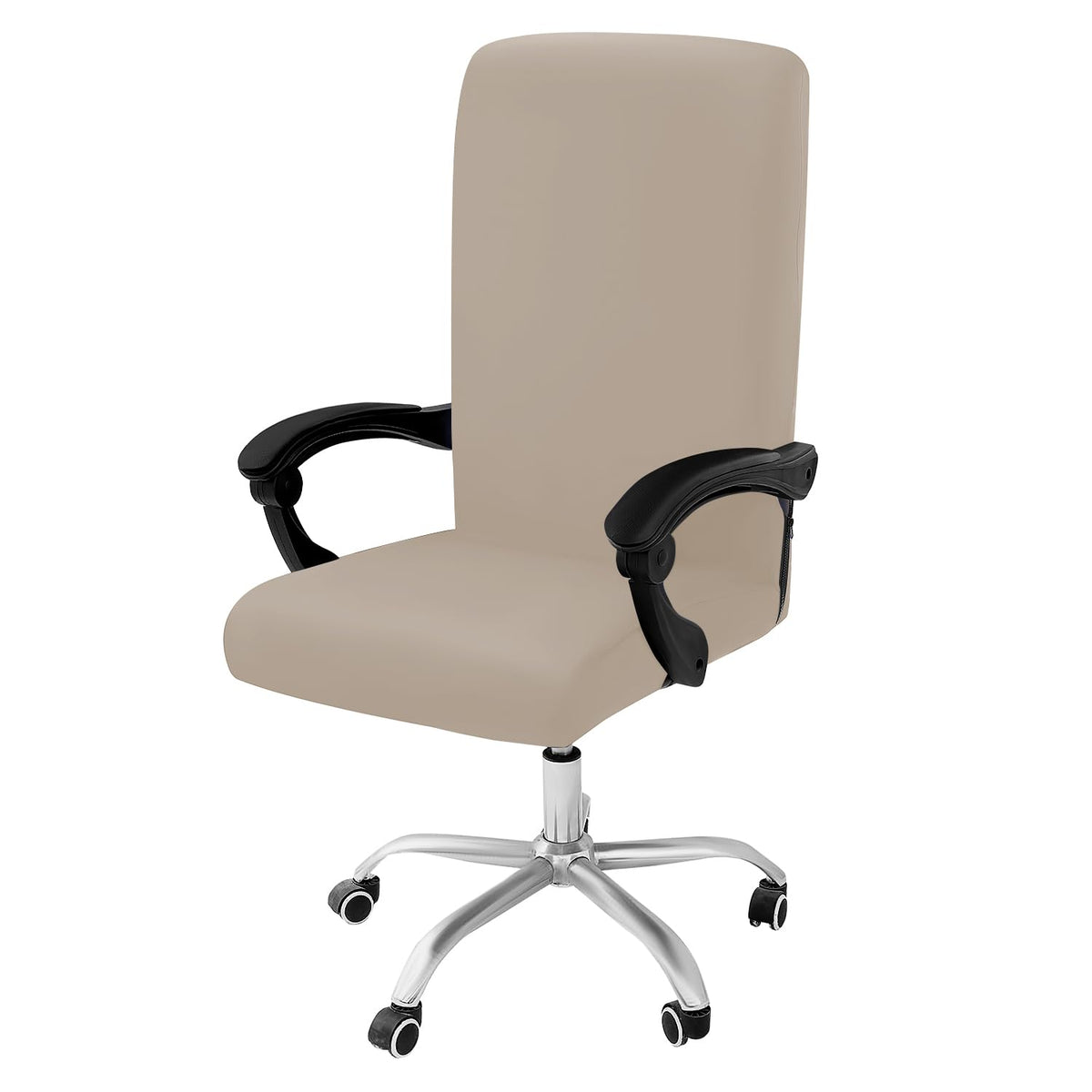 Smiry Stretch Printed Office Computer Desk Chair Covers, Blue Green