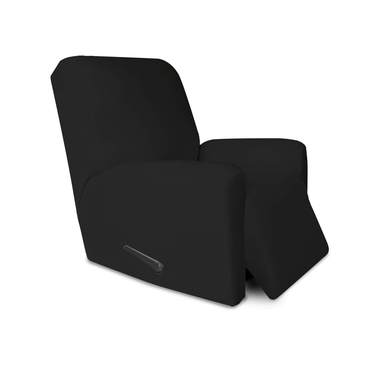 PureFit Super Stretch Chair Covers Fleece Couch Covers for Sofa Dark Gray
