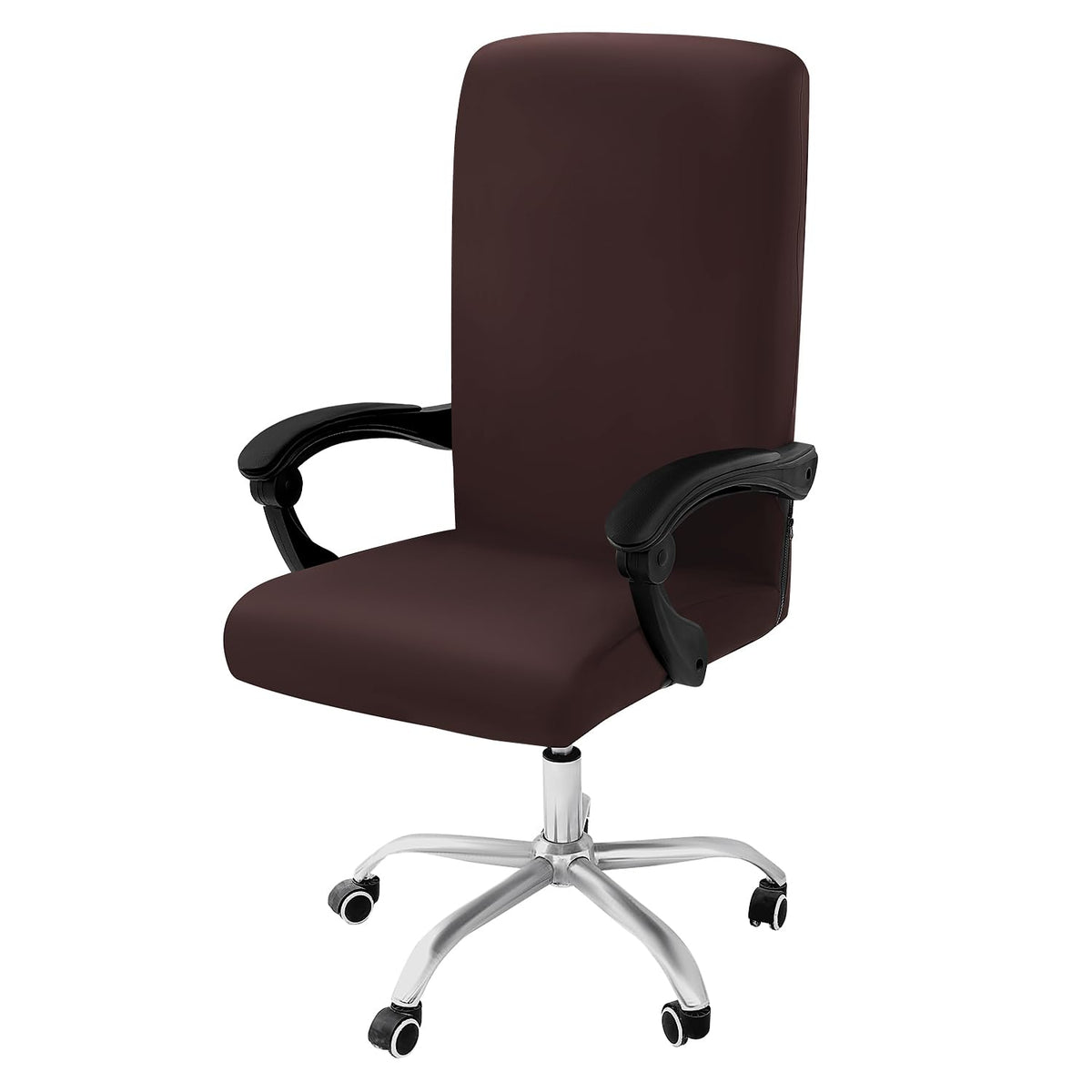 Smiry Stretch Printed Office Computer Desk Chair Covers, Blue Green