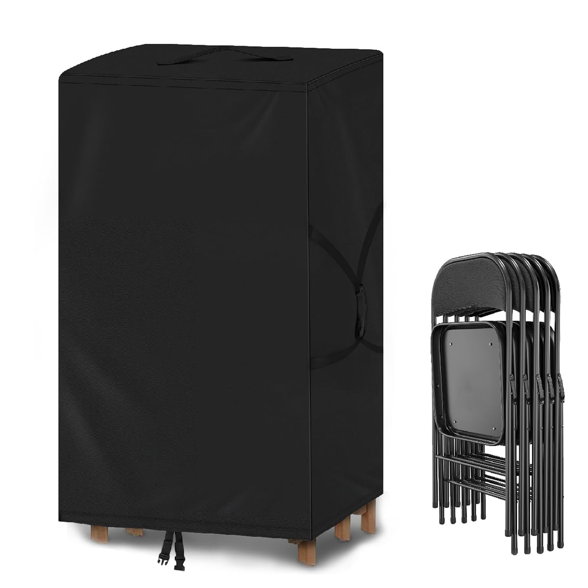 Folding Chair Cover,Water Resistant Folding Chairs Storage Bag with Handles