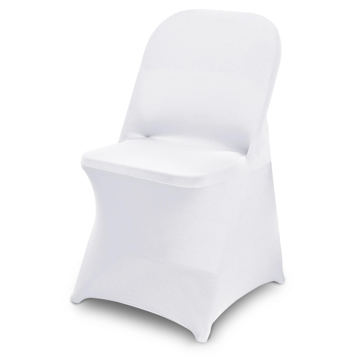 10 Packs White Spandex Stretch Folding Chair Covers Wedding Party