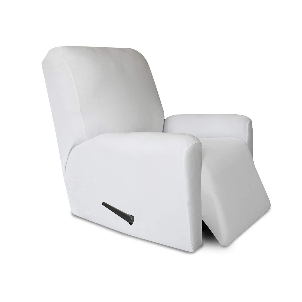 PureFit Super Stretch Chair Covers Fleece Couch Covers for Sofa Dark Gray