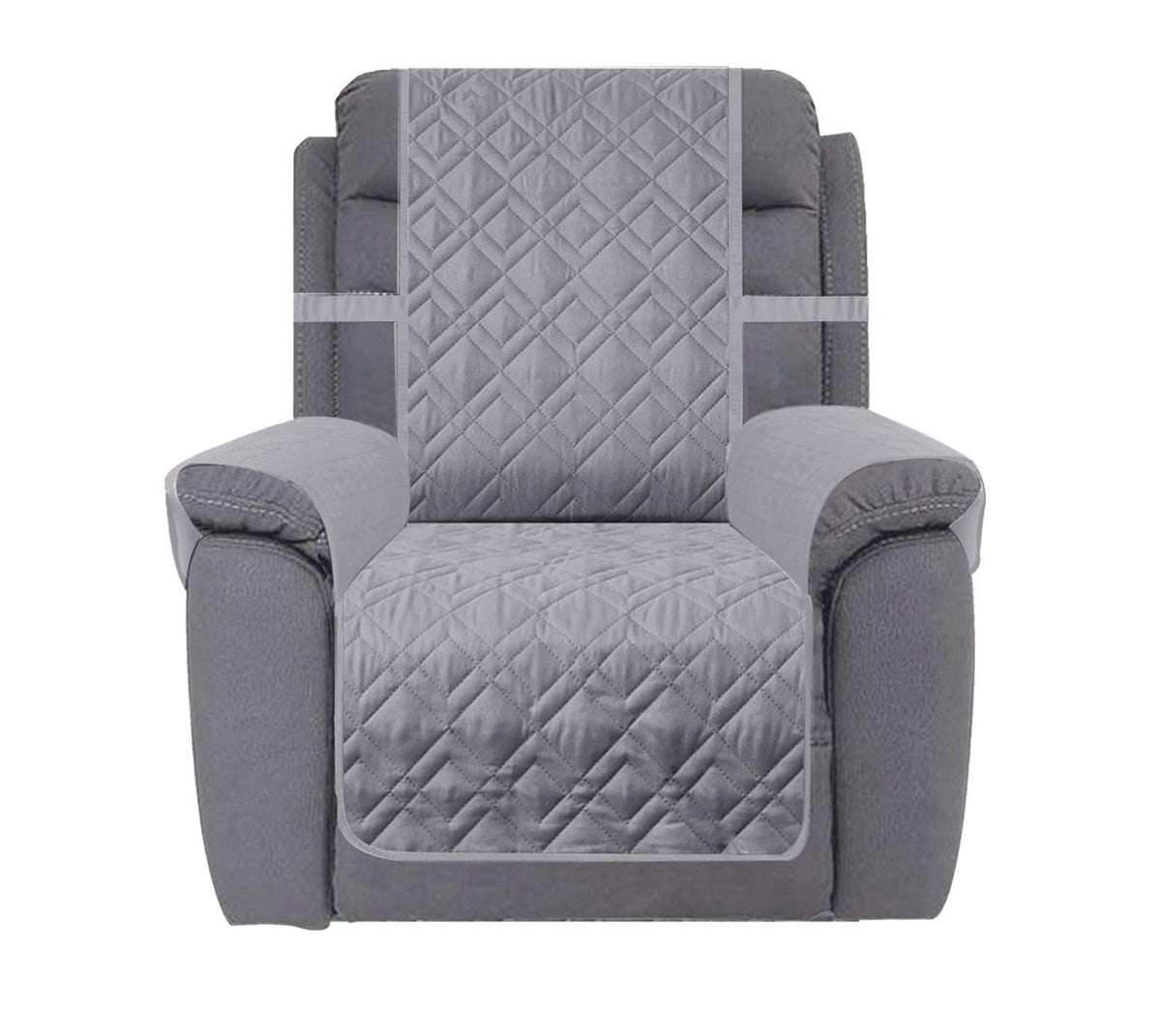Ameritex Waterproof Nonslip Recliner Cover Stay in Place, Dog Chair Cover Furniture Protector, Ideal Recliner Slipcovers for Pets and Kids (Beige, 23")