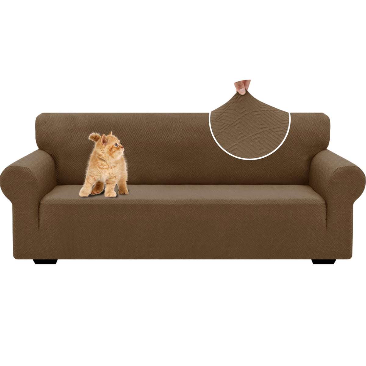 XINEAGE Stretch Jacquard Armchair Cover, Non Slip Sofa Slipcover for Dog