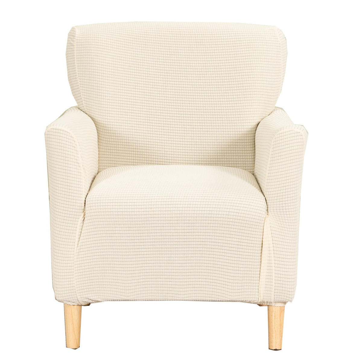 CRFATOP Accent Chair Cover,Stretch Armchair Slipcover for Living Room,Beige