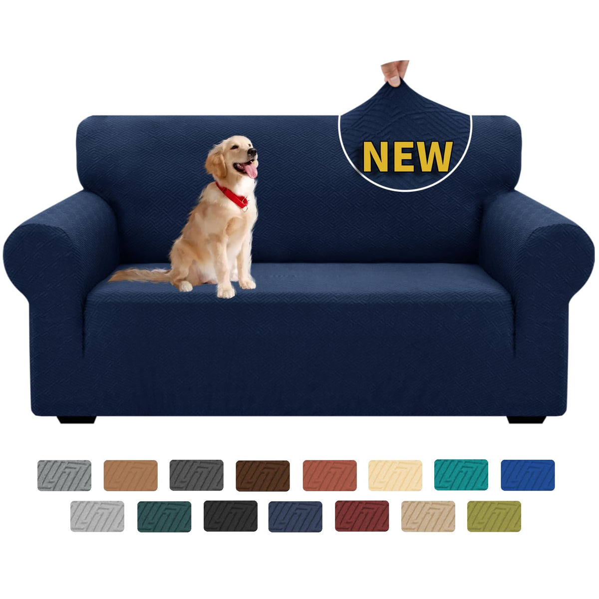 XINEAGE Stretch Jacquard Armchair Cover, Non Slip Sofa Slipcover for Dog