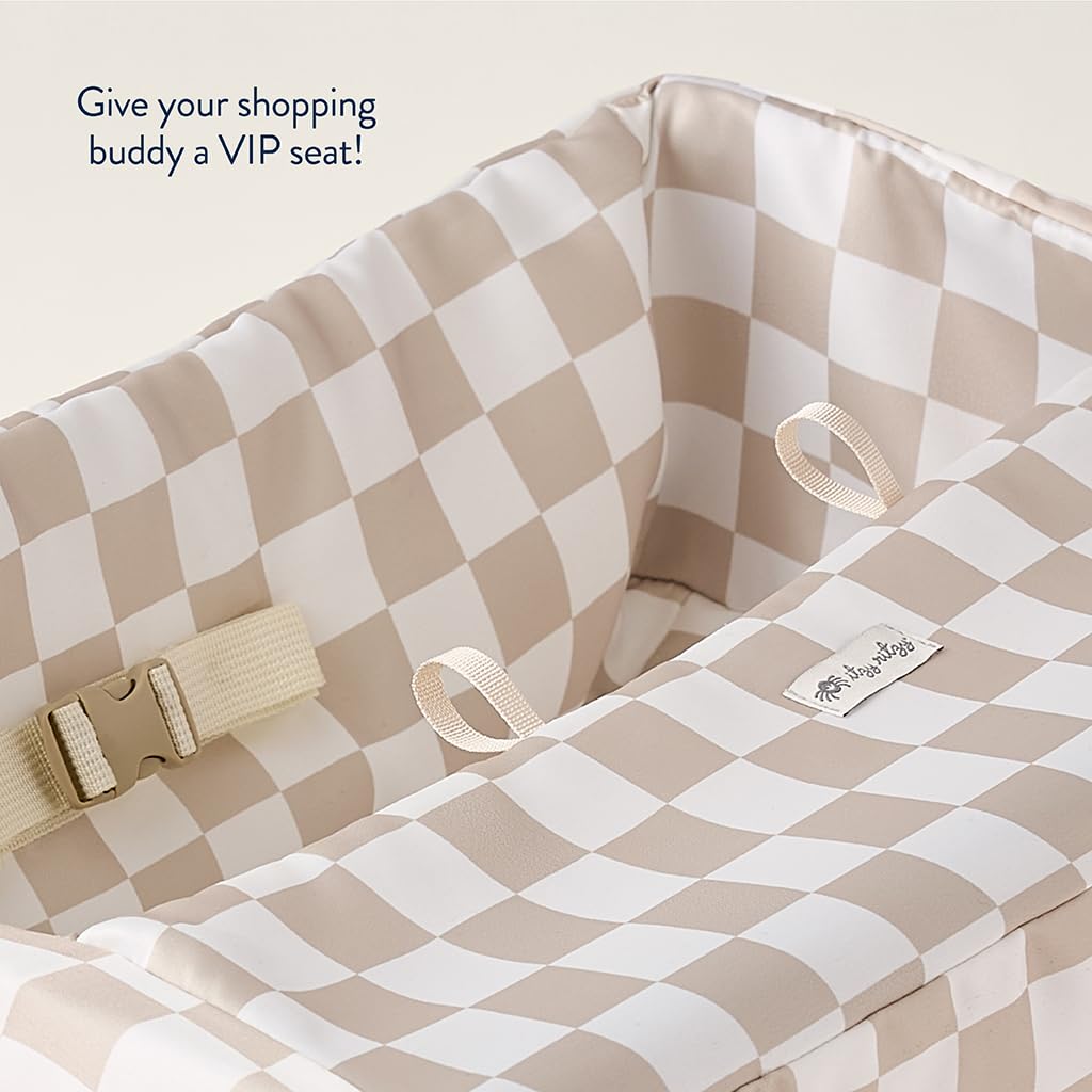 Itzy Ritzy Shopping Cart & High Chair Cover, Baby Seat Cover (Checkerboard)