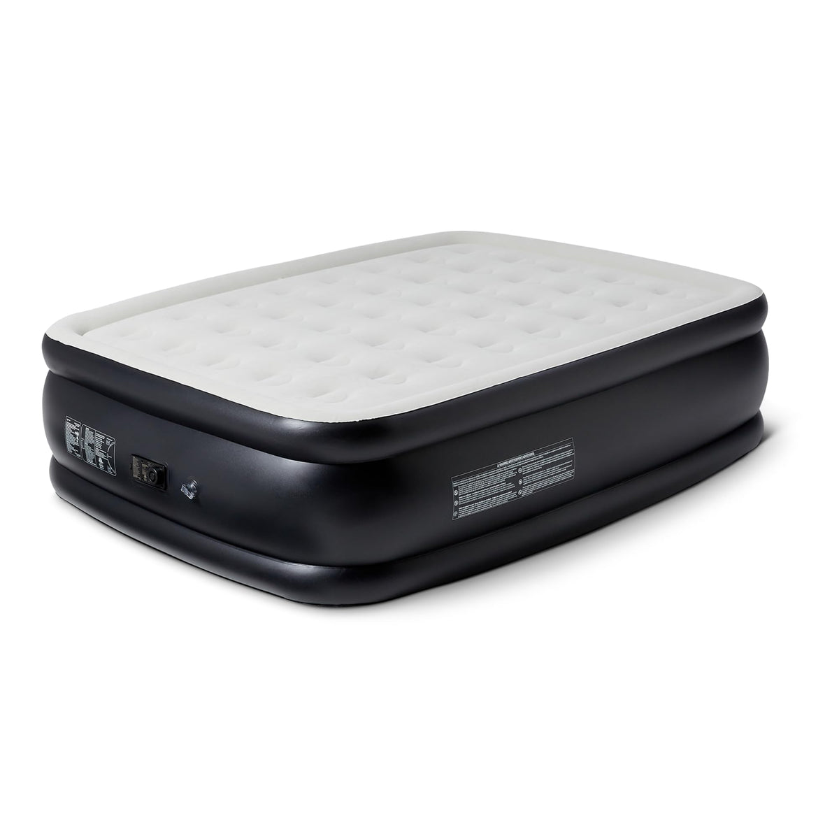 Amazon Basics Inflatable Air Mattress with Built-in Electric Pump, Twin Size, 18-Inch Height, for Camping or Travel