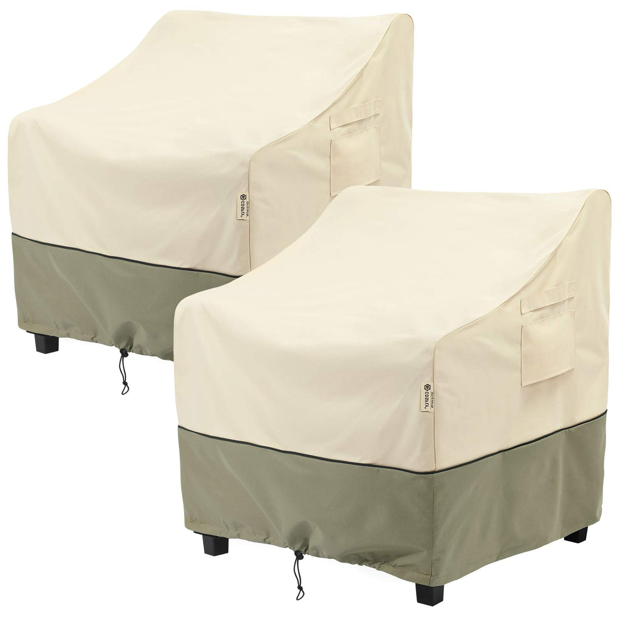 COSFLY Patio Furniture Chair Covers Waterproof, 29"W x 30"D x 36"H 2 Pack