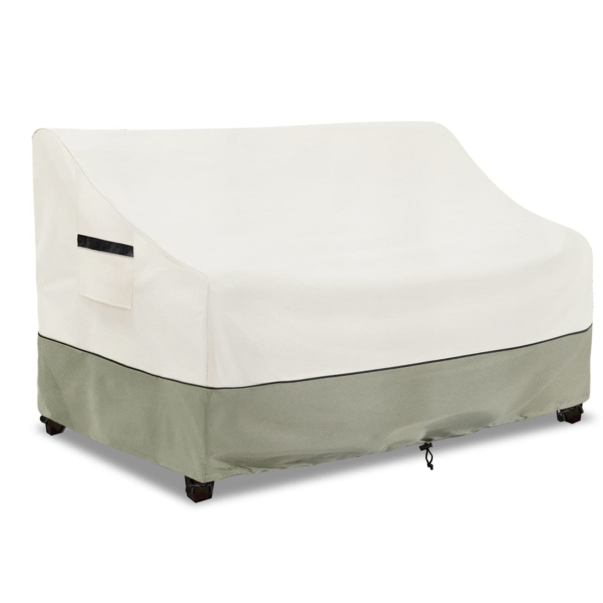 Outdoor Swivel Chair Covers 2 Pack,100% Waterproof Heavy Duty Outdoor Chair Covers,(33 W x 35 D x 38.5 H inches) Patio Furniture Cover for Swivel Patio Chair,White&Grayish Green