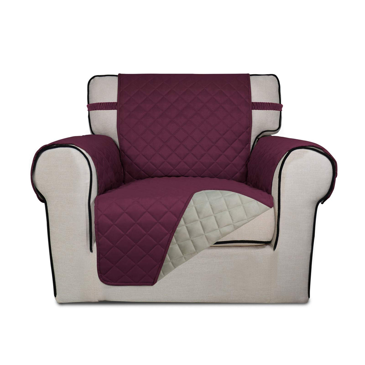 PureFit Reversible Recliner Chair Covers Couch Covers for Dogs, 19 in