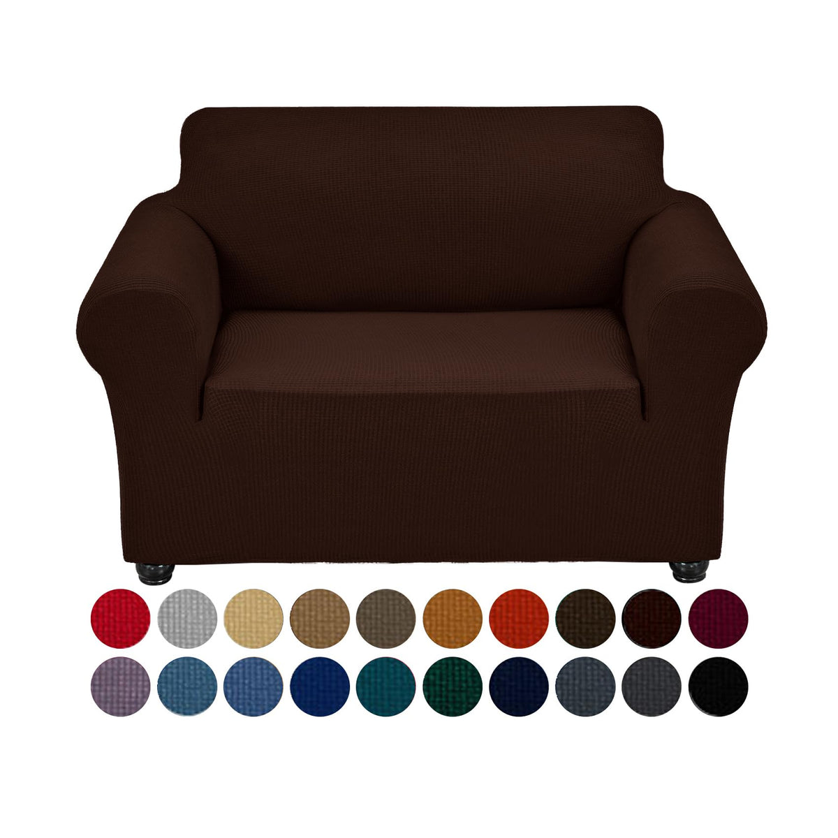 Joccun Stretch Chair Couch Cover,1-Piece Sofa Slipcover Spandex Jacquard Fabric Sofa Covers with Elastic Bottom,Washable Furniture Protector for Dogs,Cats,Kids(Armchair,Wide 35" - 55",Black)
