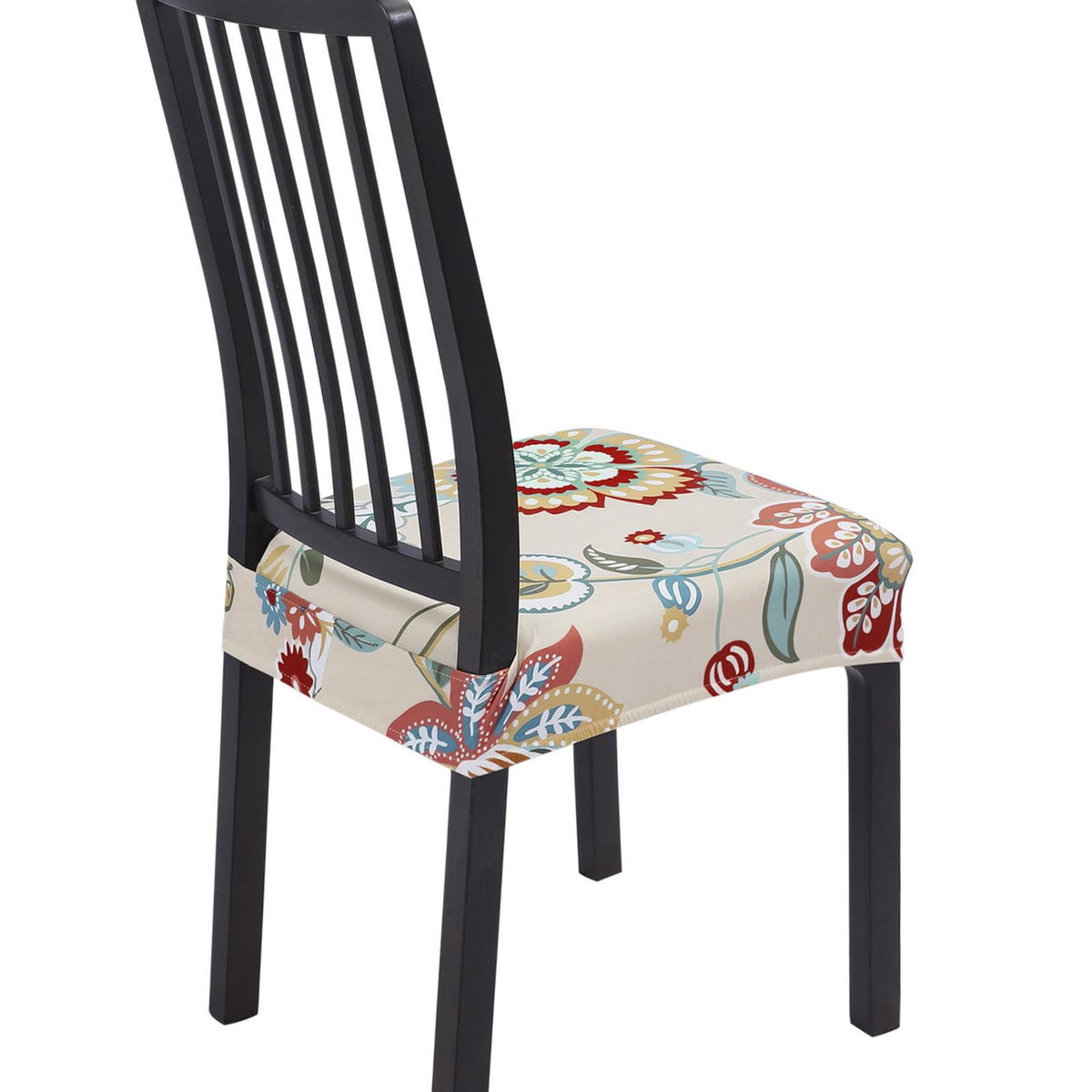 SearchI Dining Chair Seat Covers, Rear Covered(Fall Flower, 4pcs)