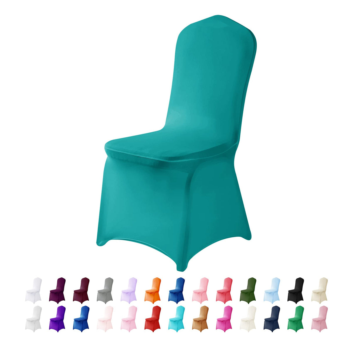 Spandex Chair Cover,25PCS,Chair Covers,Living Room Chair Covers,Removable Chair Cover Washable Protector Stretch Chair Cover for Party, Banquet,Wedding Event,Hotel(White)