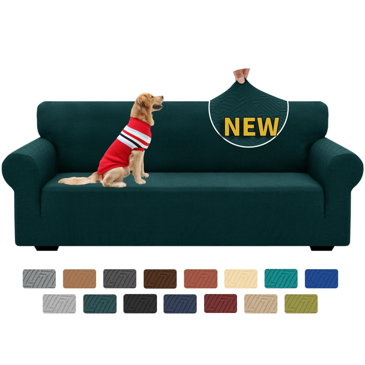 XINEAGE Stretch Jacquard Armchair Cover, Non Slip Sofa Slipcover for Dog