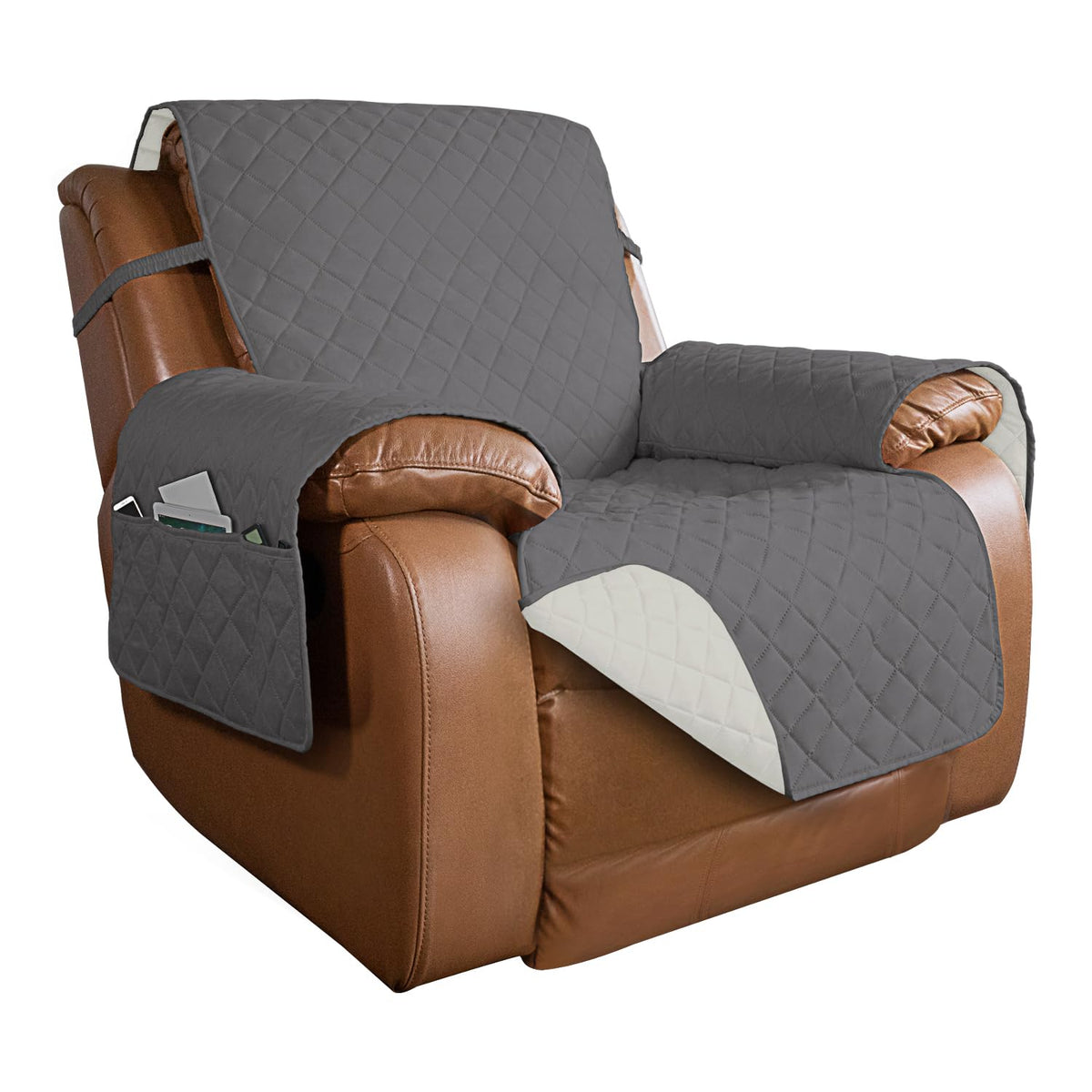 PureFit Reversible Recliner Chair Covers Couch Covers for Dogs, 19 in