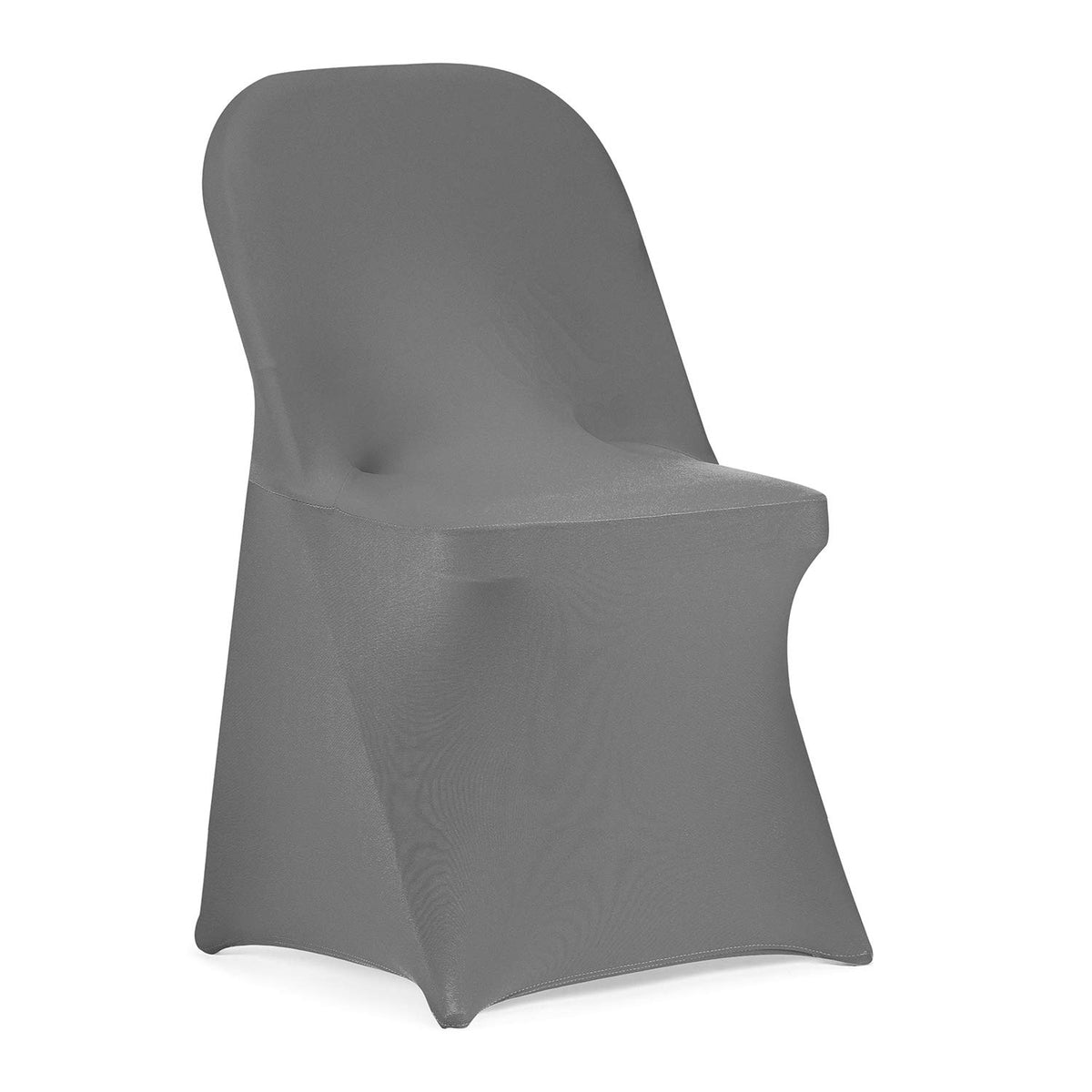 Peomeise Stretch Spandex Folding Chair Cover for Wedding Party Dining Banquet Event (White,12pcs)