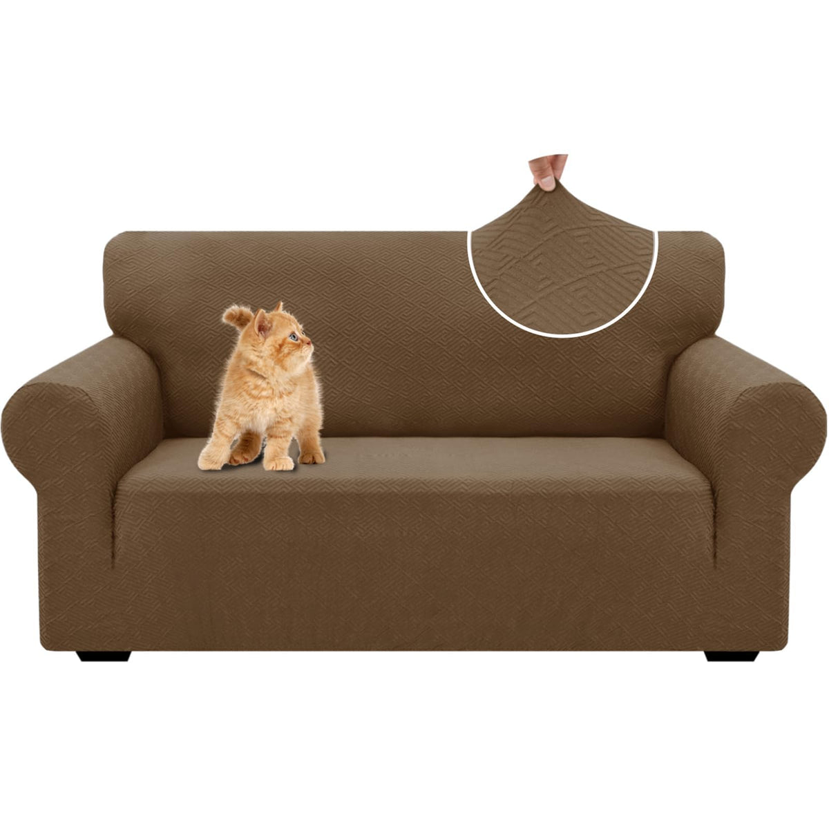 XINEAGE Stretch Jacquard Armchair Cover, Non Slip Sofa Slipcover for Dog