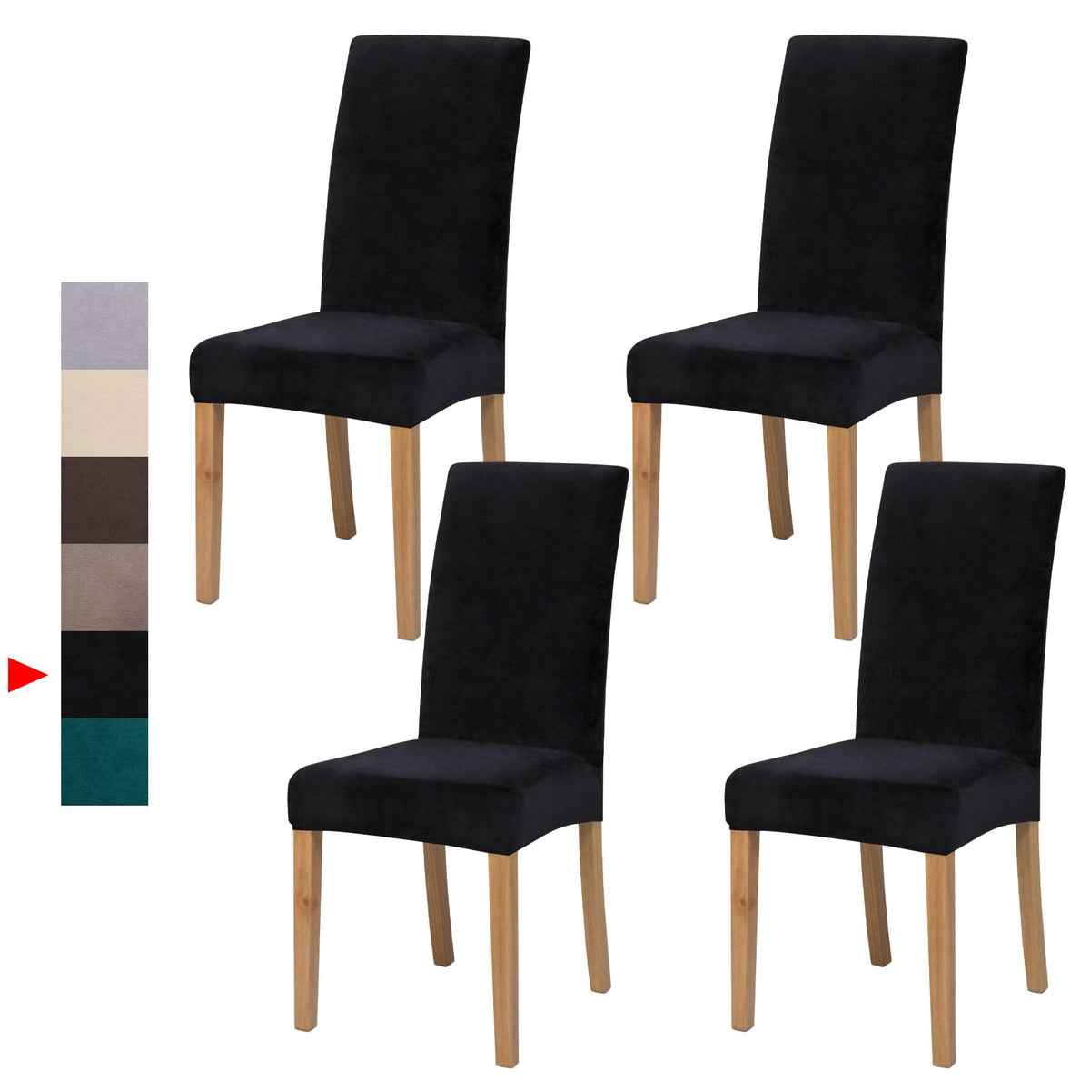 Velvet Dining Chair Covers,Dining Room Chair Covers Set of 6