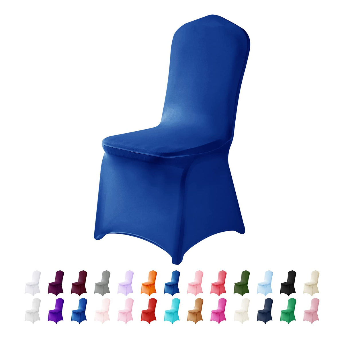 Spandex Chair Cover,25PCS,Chair Covers,Living Room Chair Covers,Removable Chair Cover Washable Protector Stretch Chair Cover for Party, Banquet,Wedding Event,Hotel(White)