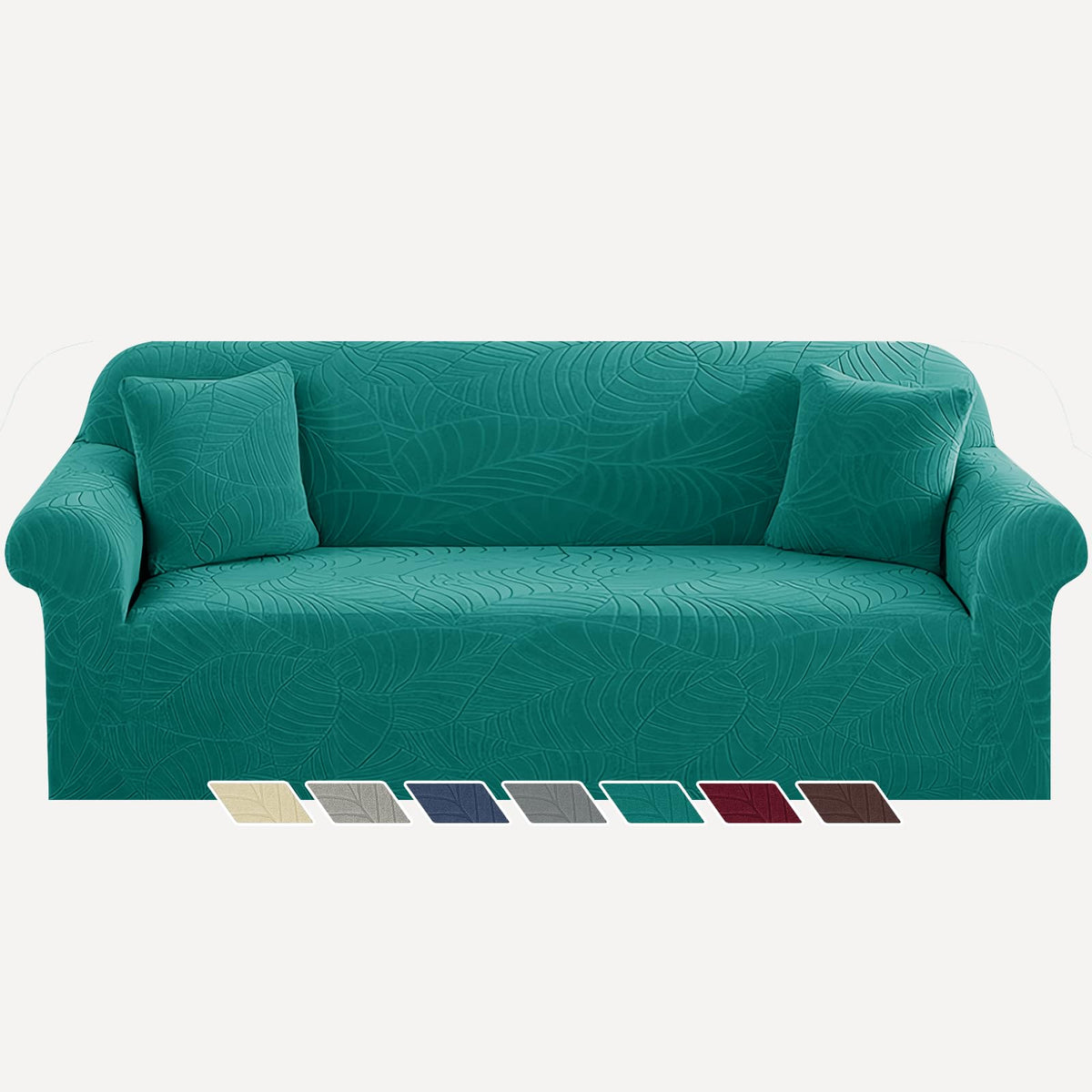 YEMYHOM Couch Cover Latest Jacquard Design High Stretch Sofa Chair Covers for Living Room, Pet Dog Cat Proof Armchair Slipcover Non Slip Magic Elastic Furniture Protector (Chair, Light Gray)