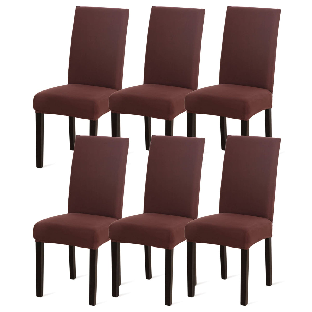 Sufdari Dining Chair Covers,Kitchen Cover,Parsons Slipcover,Spandex Protectors for Room Stretch Chairs Cover Set of 4 -Gray