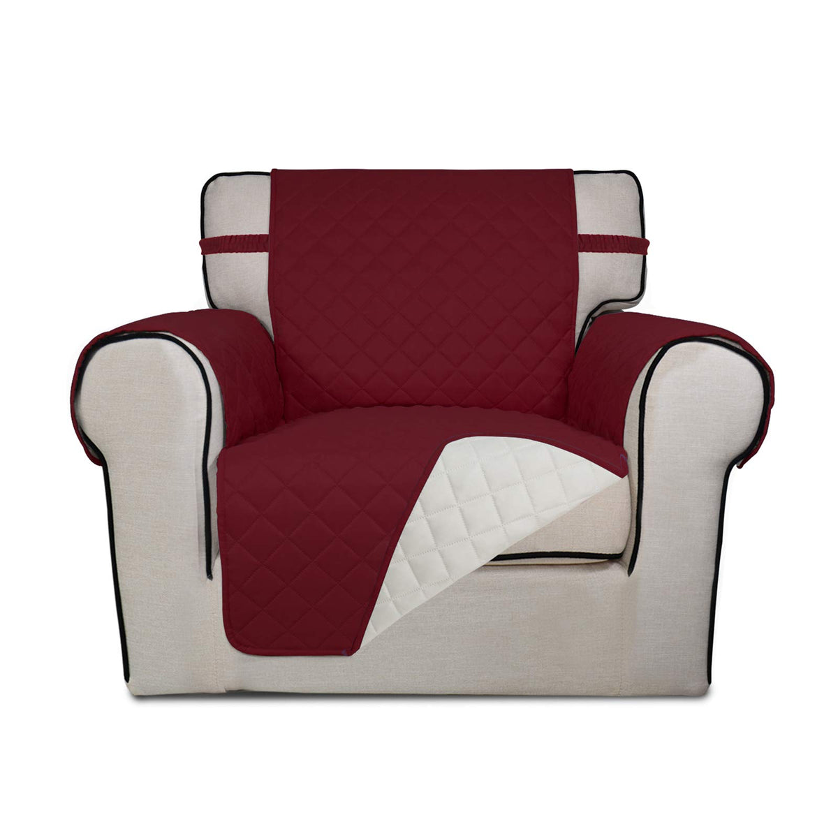 PureFit Reversible Recliner Chair Covers Couch Covers for Dogs, 19 in