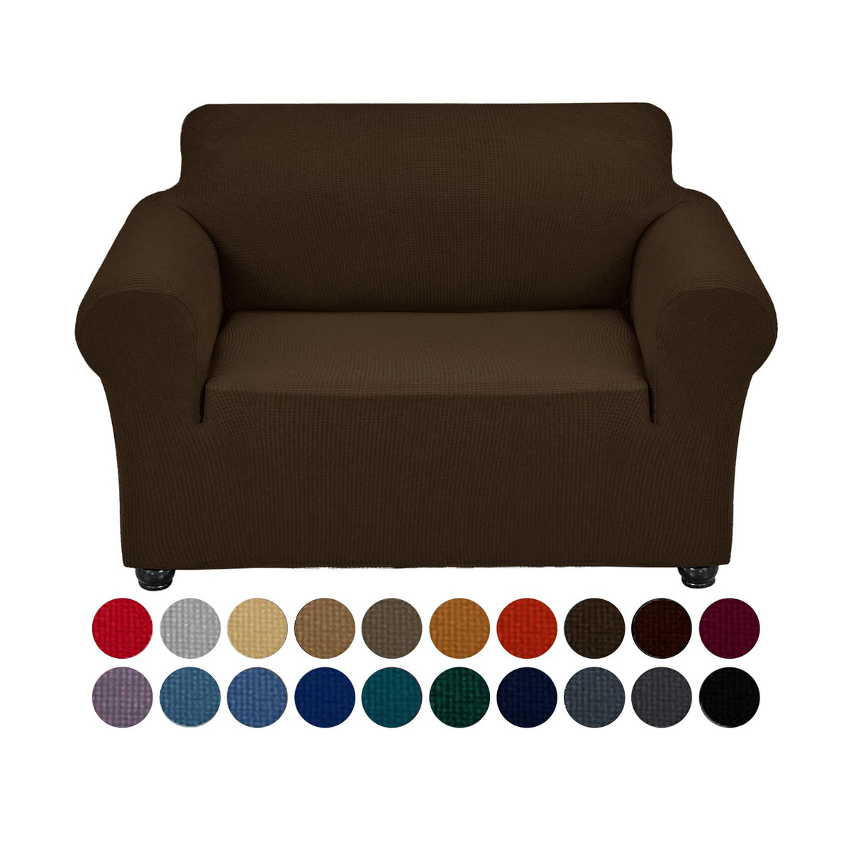 Joccun Stretch Chair Couch Cover,1-Piece Sofa Slipcover Spandex Jacquard Fabric Sofa Covers with Elastic Bottom,Washable Furniture Protector for Dogs,Cats,Kids(Armchair,Wide 35" - 55",Black)