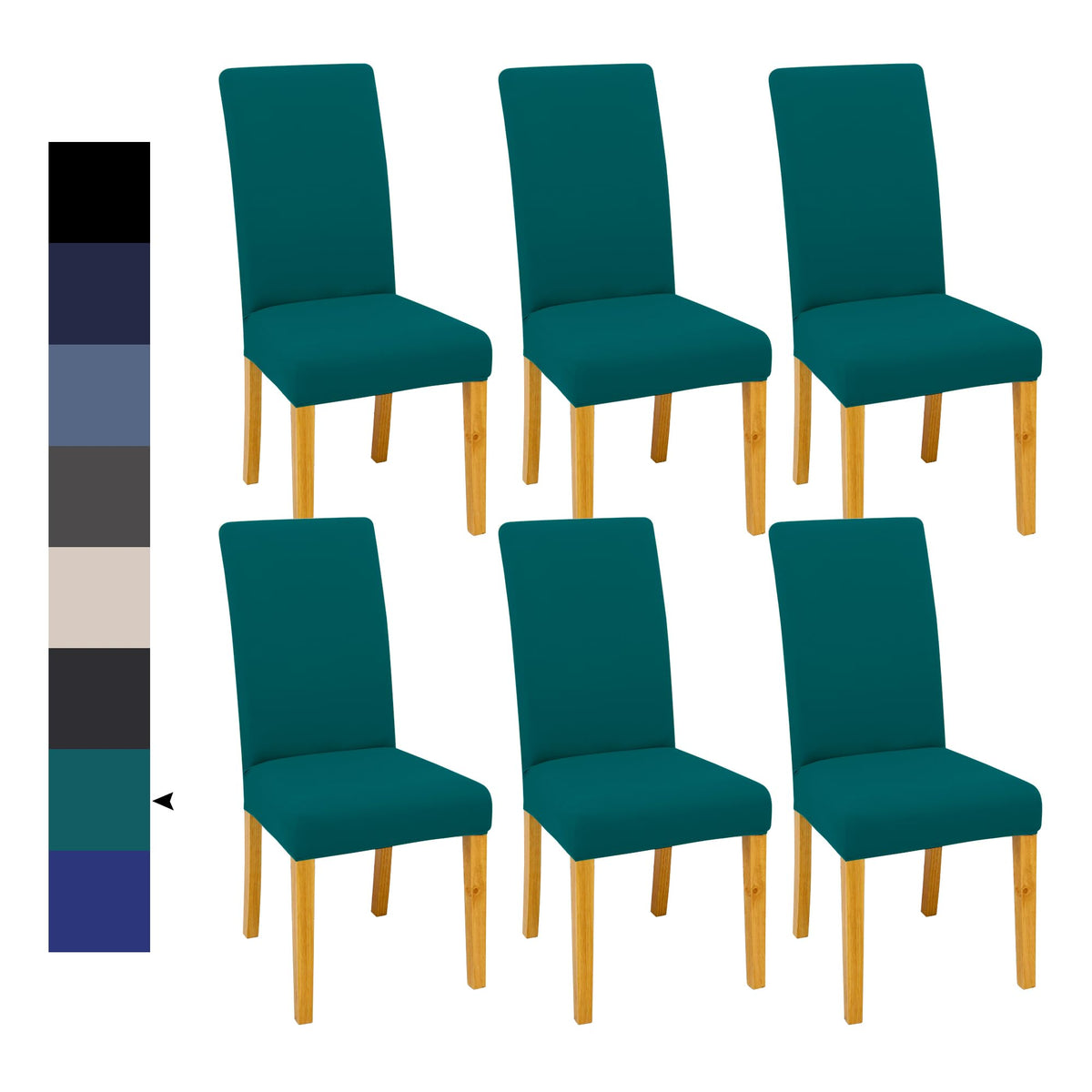 Velvet Dining Chair Covers,Dining Room Chair Covers Set of 6