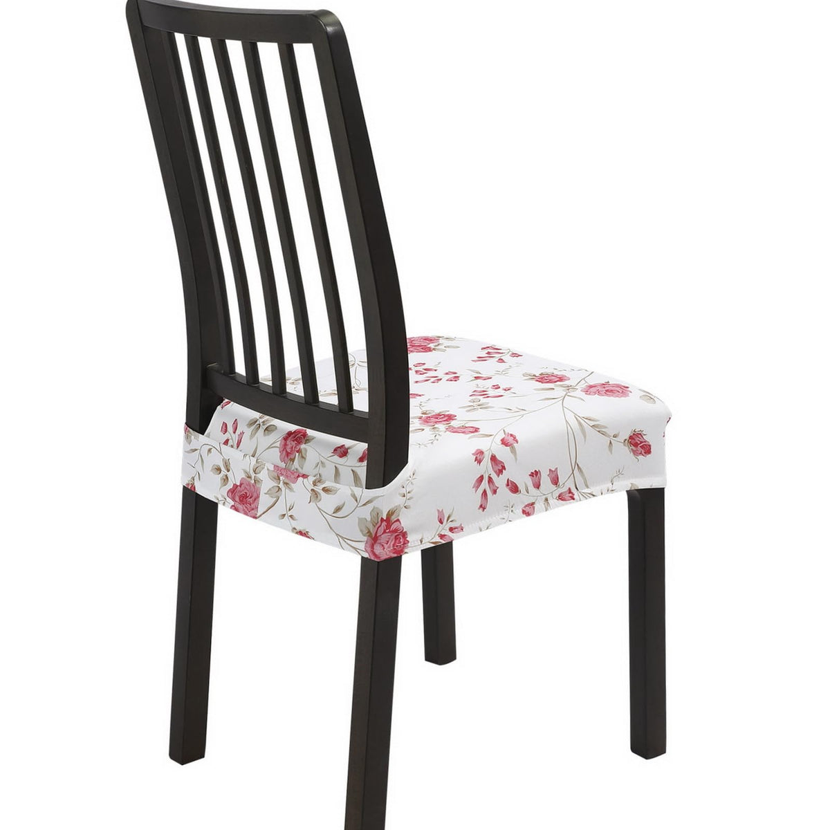 SearchI Dining Chair Seat Covers, Rear Covered(Fall Flower, 4pcs)