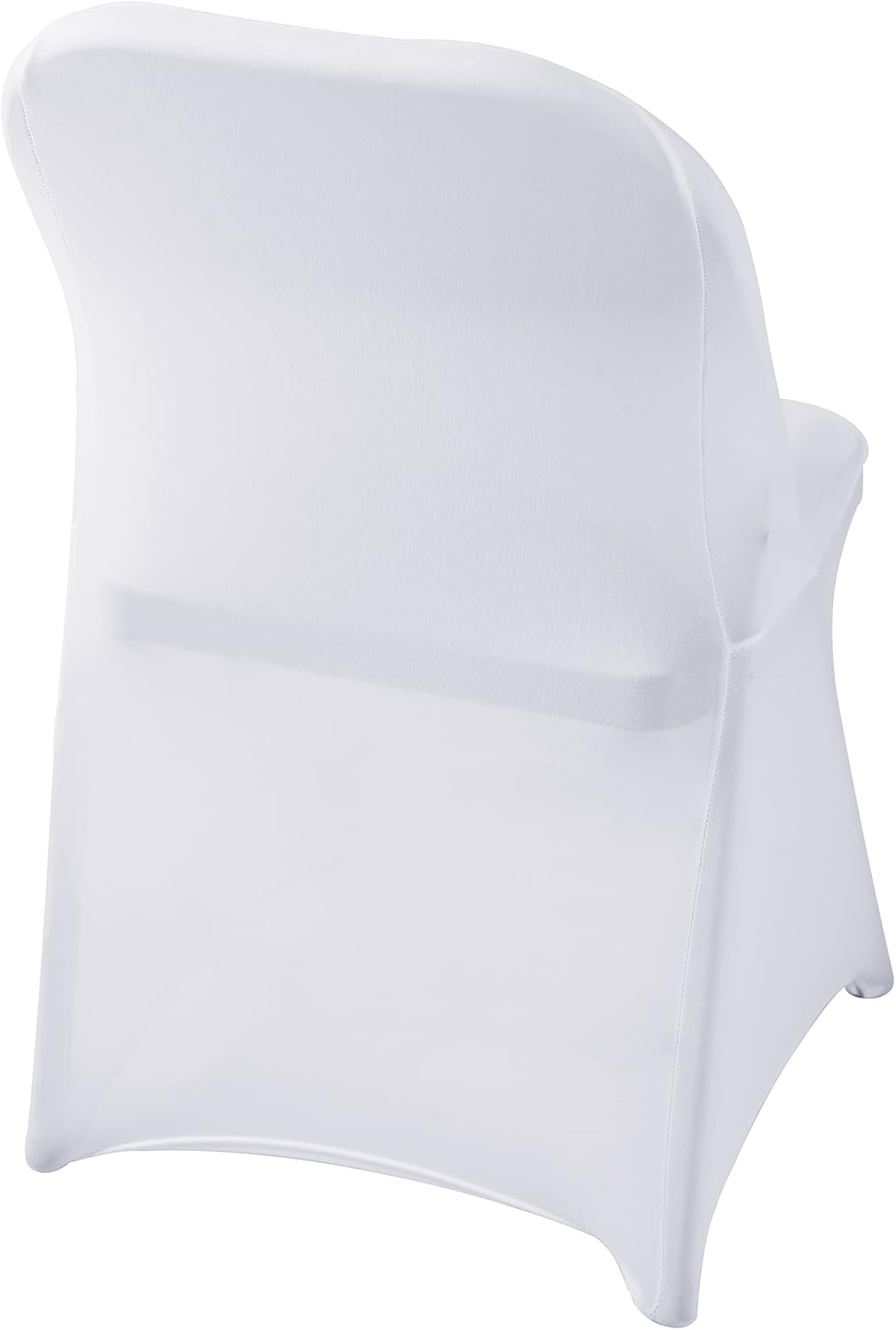 Spandex Chair Cover,25PCS,Living Room Folding Chair Covers,Removable Chair Covers Washable Protector Stretch Chair Cover for Party, Banquet,Wedding Event,Hotel(White)