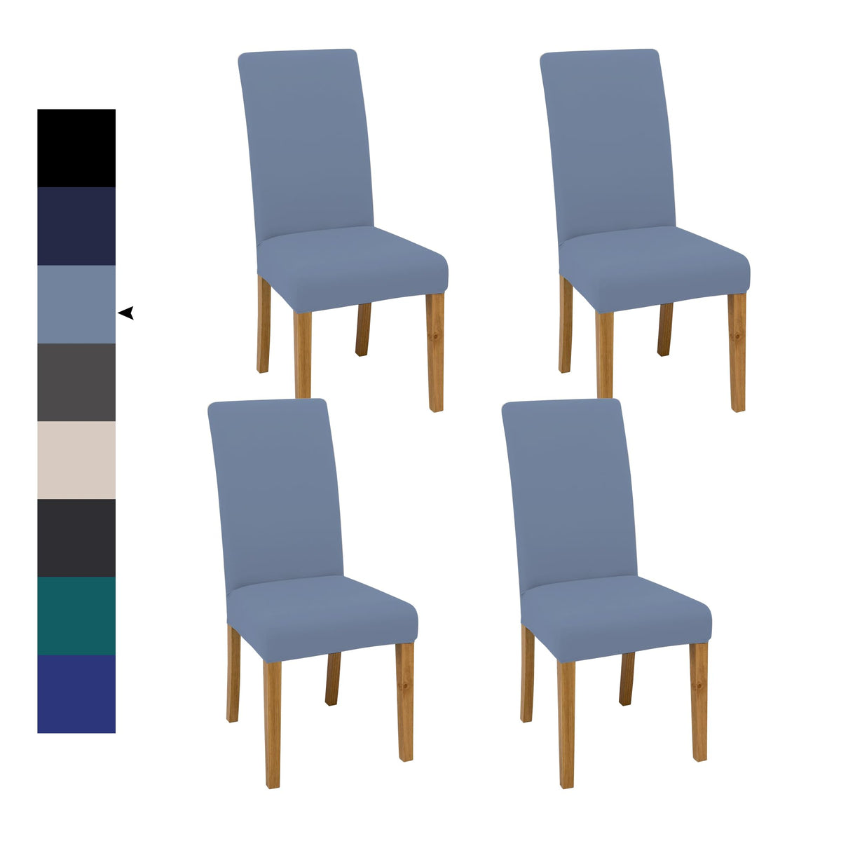 Velvet Dining Chair Covers,Dining Room Chair Covers Set of 6