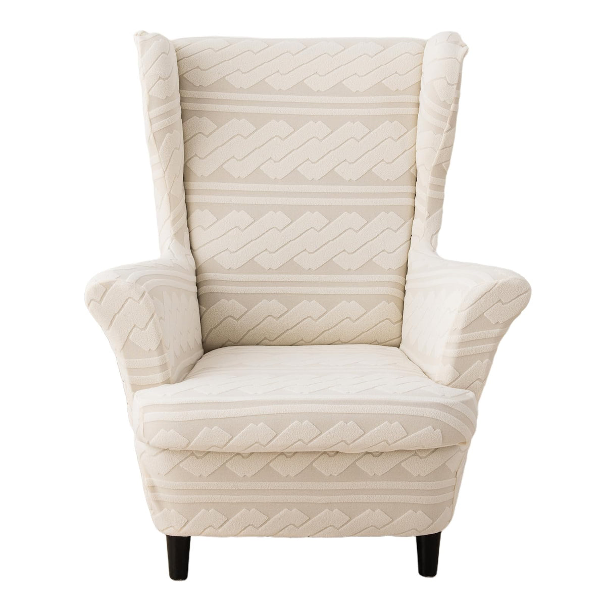 KRFOONN Stretch Wing Chair Slipcovers 2 Piece Wingback Chair Covers, A13