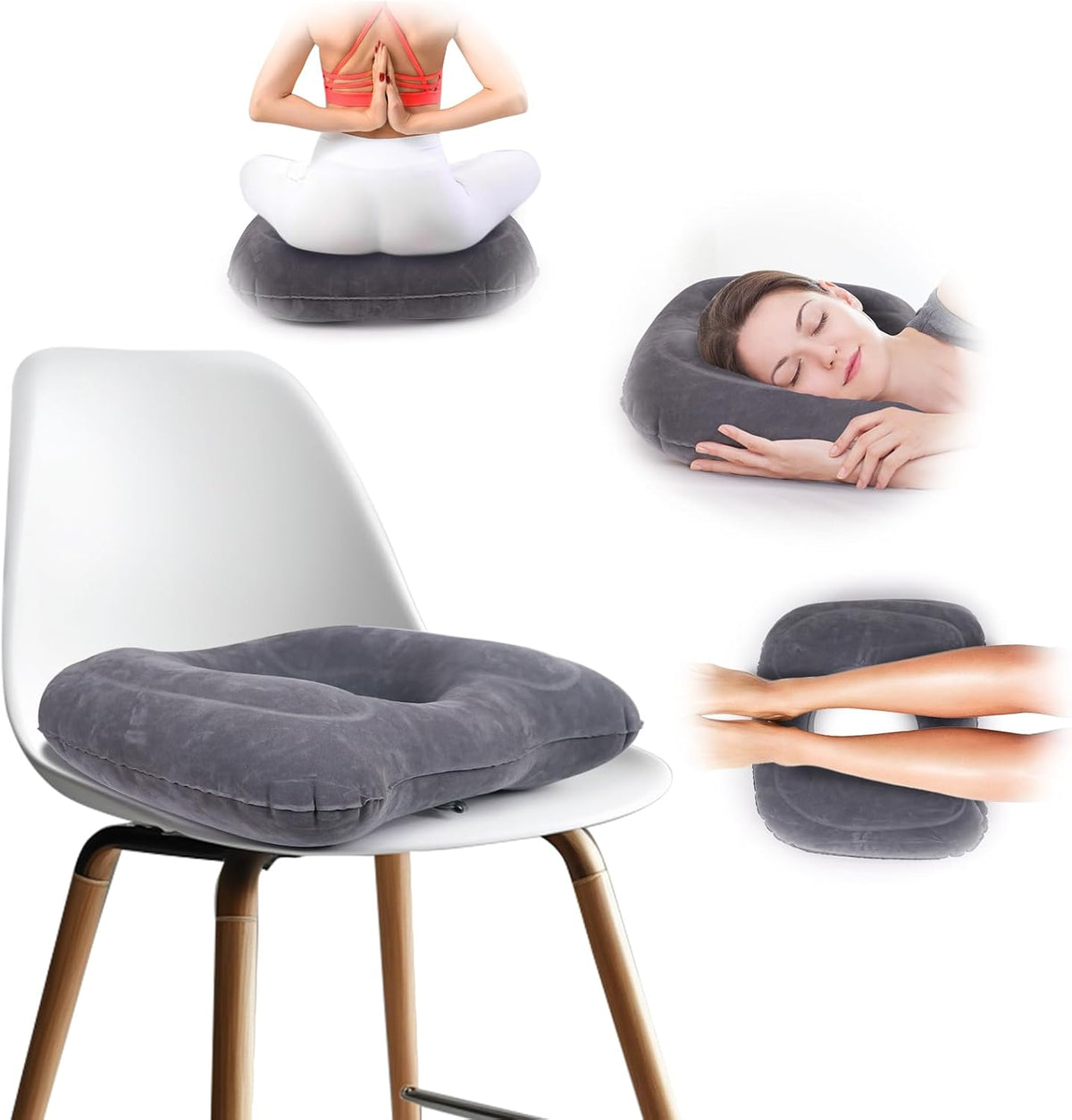 AirSwim Inflatable Hemorrhoid Pillow, Inflatable Donut Cushion for Sitting