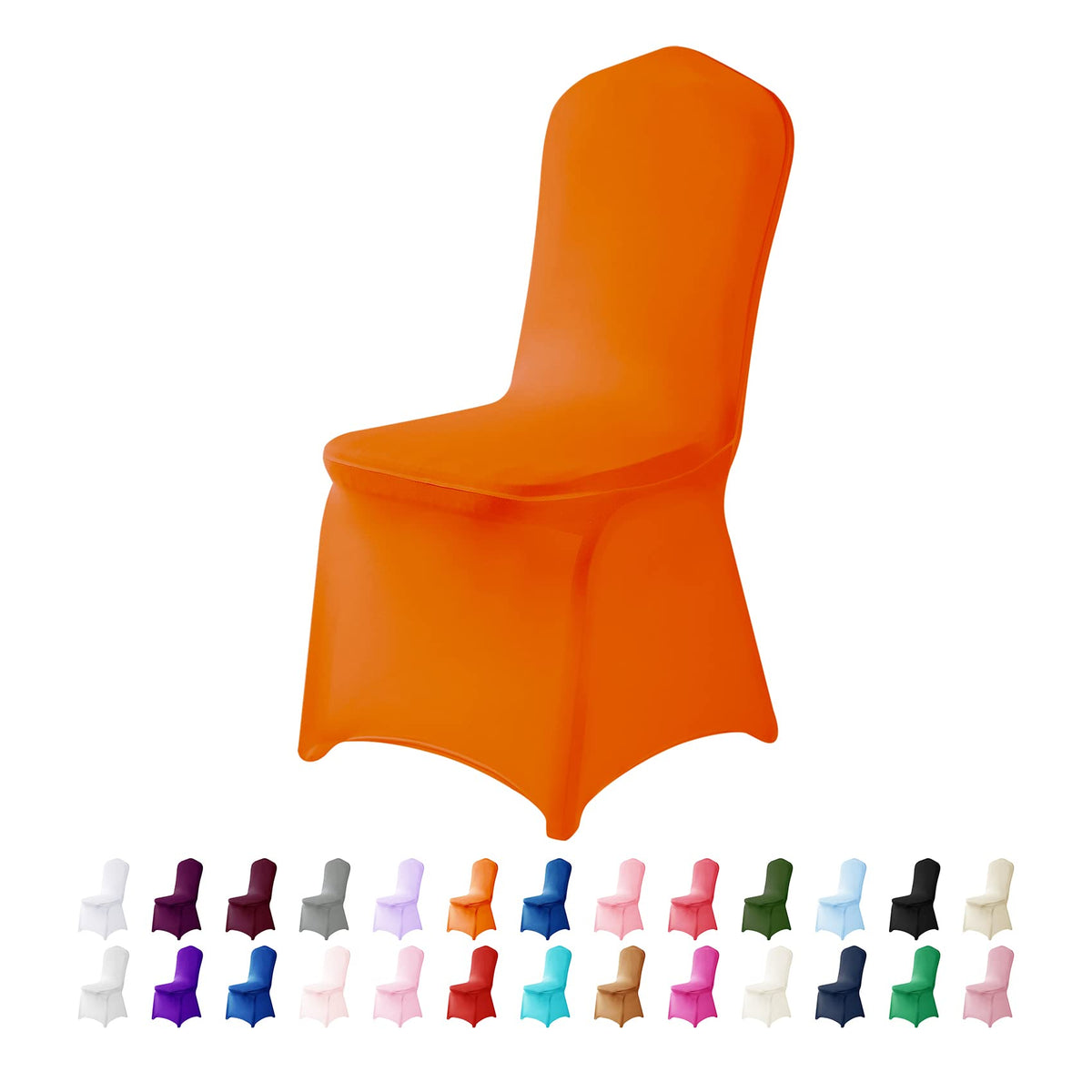 Spandex Chair Cover,25PCS,Chair Covers,Living Room Chair Covers,Removable Chair Cover Washable Protector Stretch Chair Cover for Party, Banquet,Wedding Event,Hotel(White)