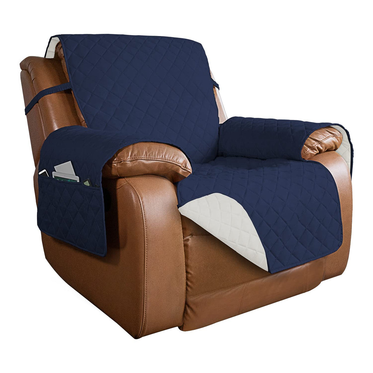 PureFit Reversible Recliner Chair Covers Couch Covers for Dogs, 19 in