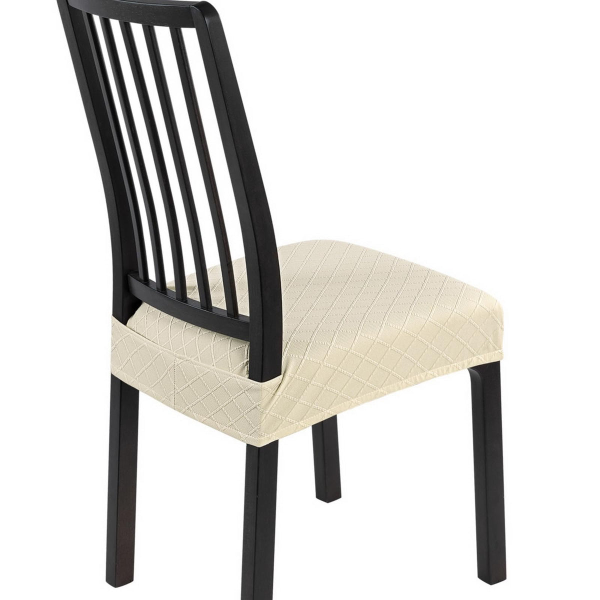 SearchI Dining Chair Seat Covers, Rear Covered(Fall Flower, 4pcs)