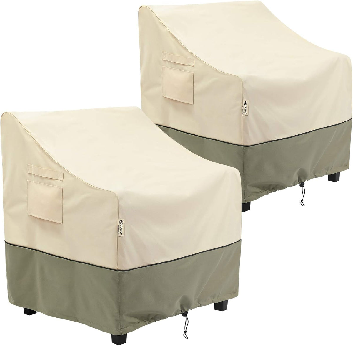 COSFLY Patio Furniture Chair Covers Waterproof, 29"W x 30"D x 36"H 2 Pack
