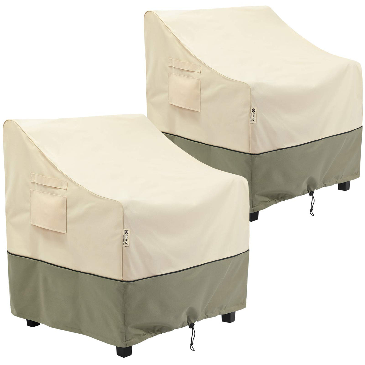 COSFLY Patio Furniture Chair Covers Waterproof, 29"W x 30"D x 36"H 2 Pack