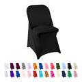 Spandex Chair Cover,25PCS,Living Room Folding Chair Covers,Removable Chair Covers Washable Protector Stretch Chair Cover for Party, Banquet,Wedding Event,Hotel(White)
