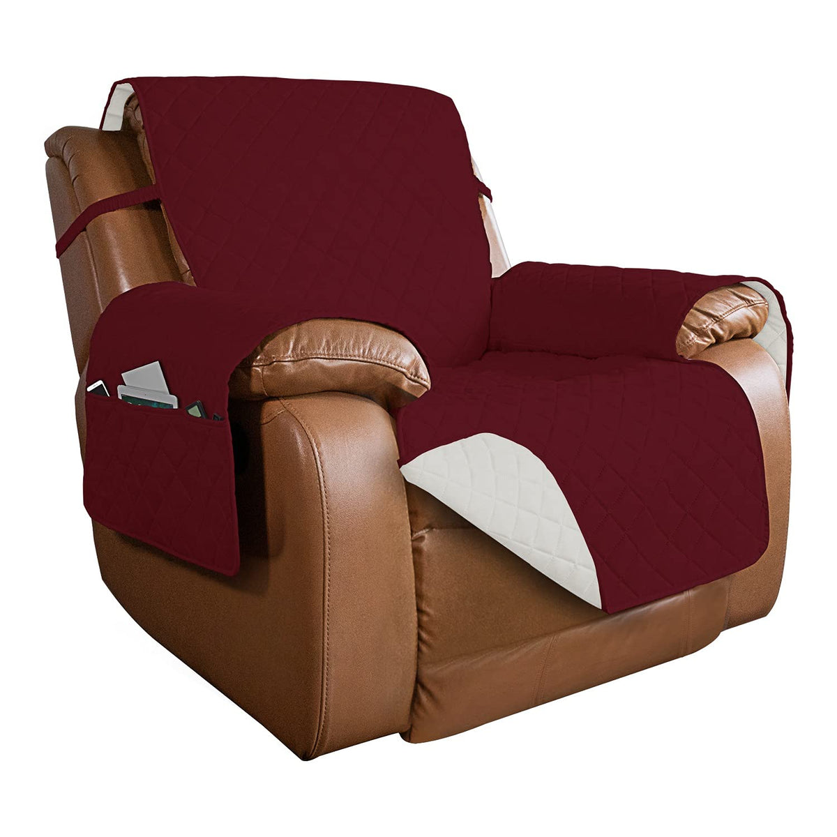 PureFit Reversible Recliner Chair Covers Couch Covers for Dogs, 19 in