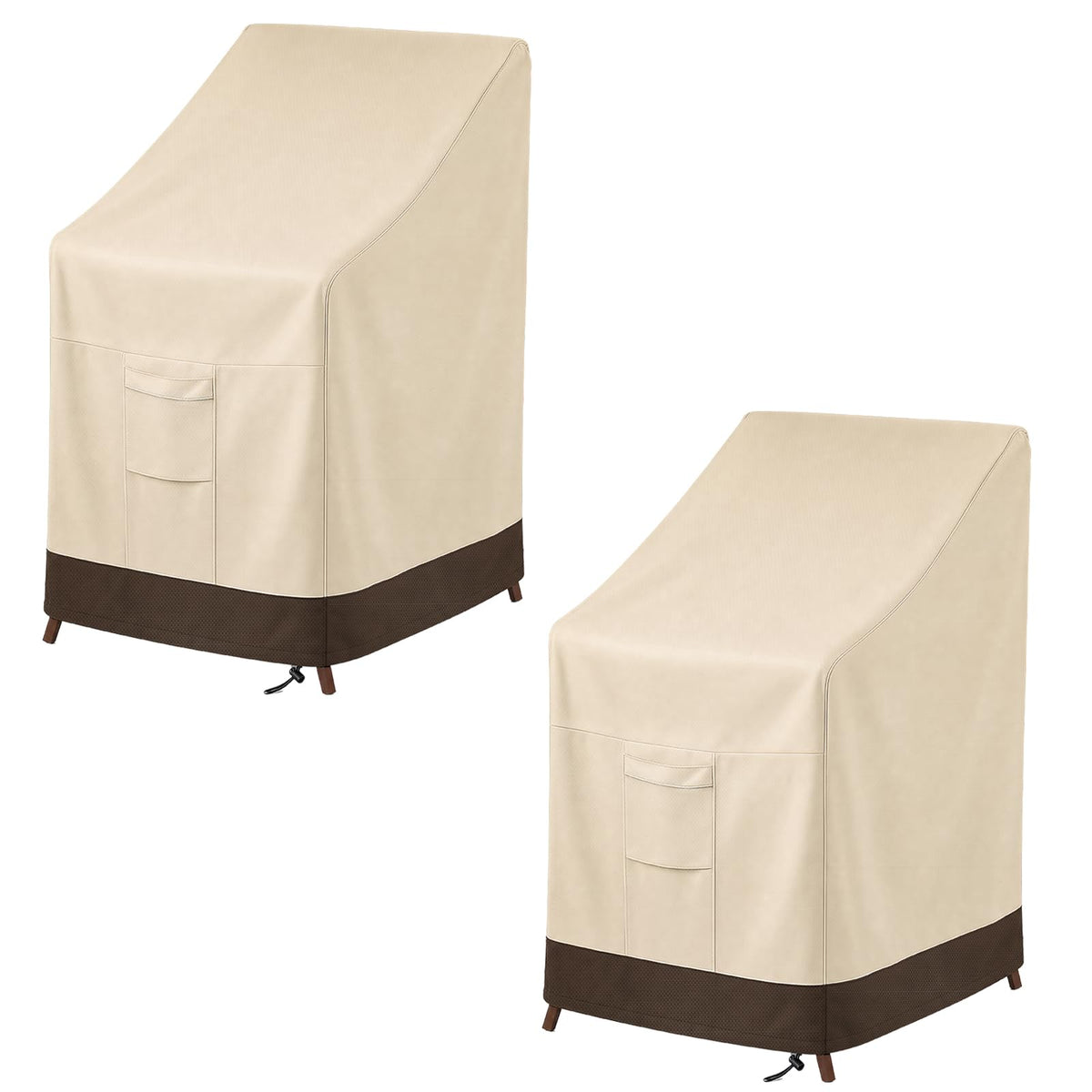 Vailge Stackable Patio Chair Covers & Outdoor Furniture Covers Waterproof